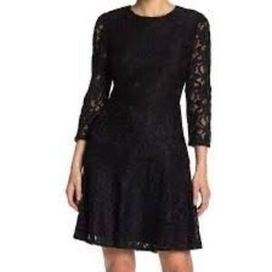 Sam Edelman NWT Lace 3/4 Sleeve Fit & Flare Mini Dress - Women’s 10